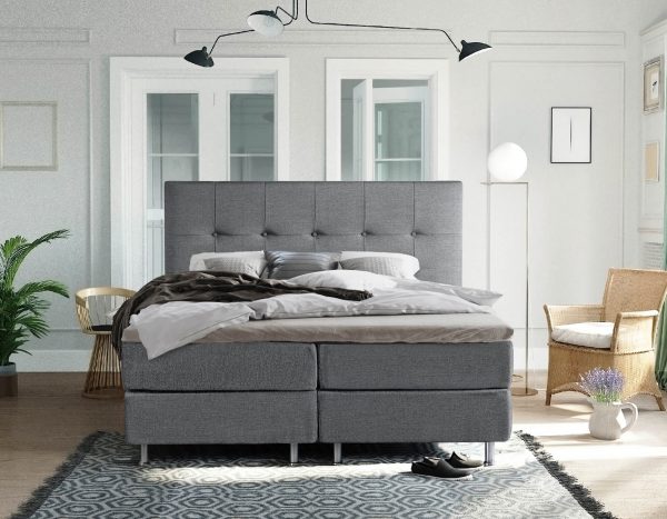 vlakke boxspring doerak opgedekt